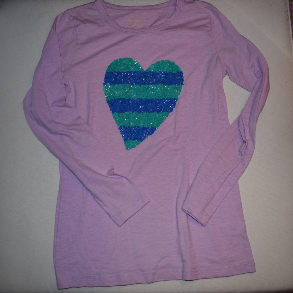 Crewcuts heart long sleeve shirt